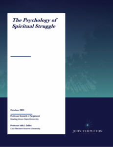 Cover image of a research review about the psychology of spiritual struggle