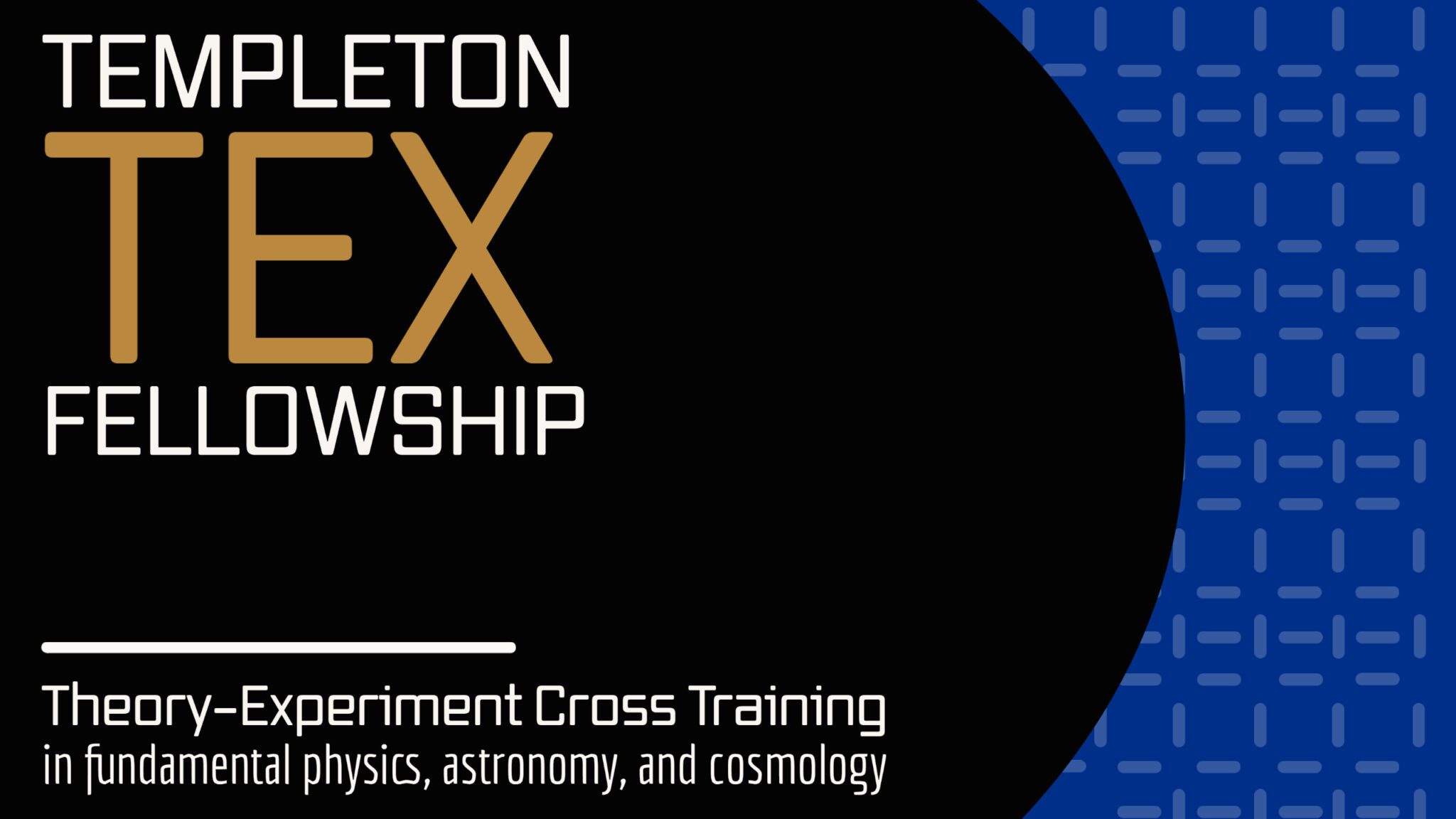 Announcing the Recipients of the Theory-Experiment Cross Training (TEX) Fellowship