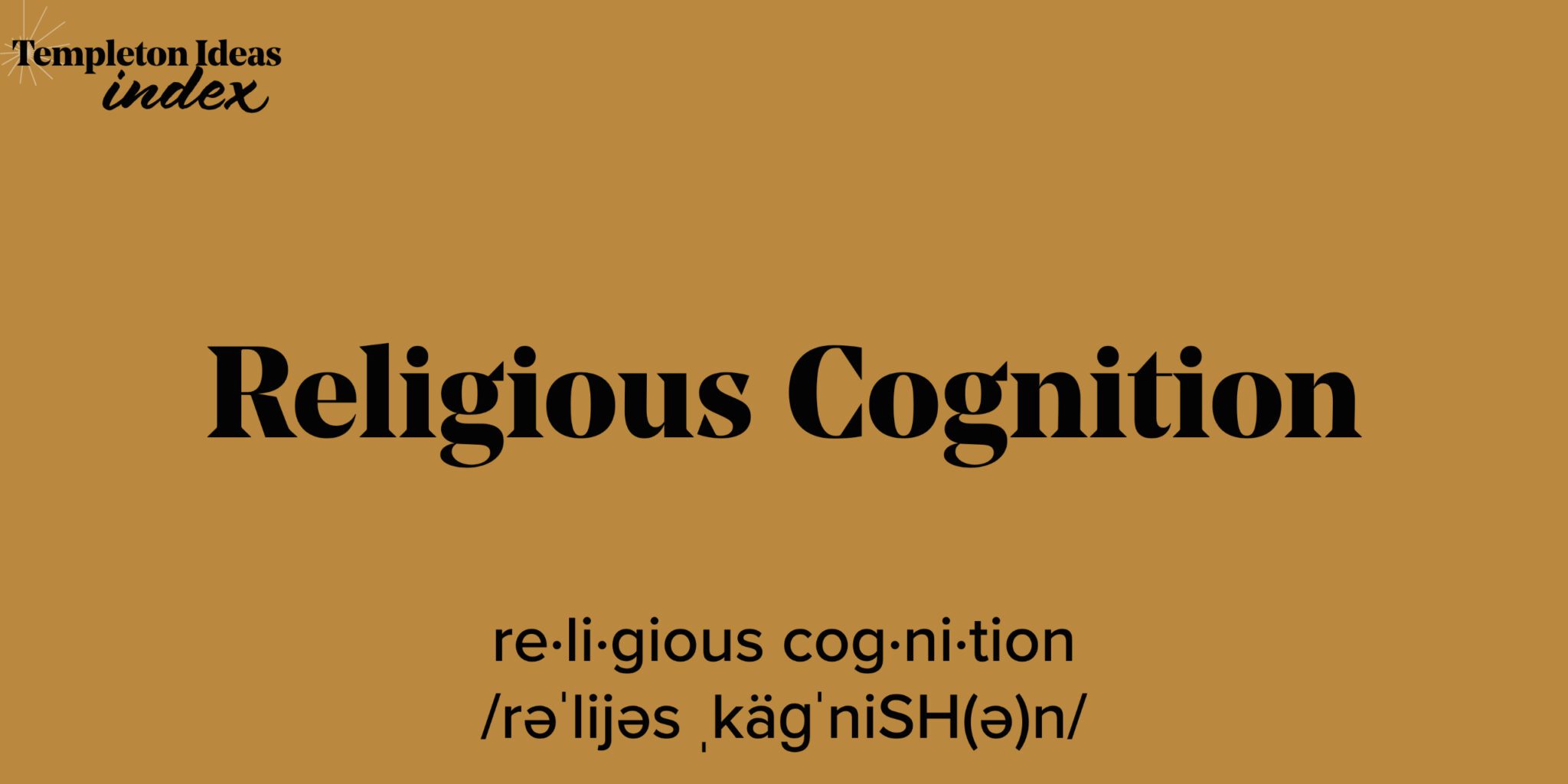 What Is Religious Cognition?